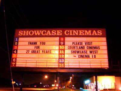 Showcase Cinemas Flint East - Final Marquee (newer photo)